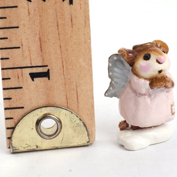 WEE FOREST FOLK M-089 Poorest Angel Annette Petersen Signed 1981-1986 RETIRED - Picture 2 of 3